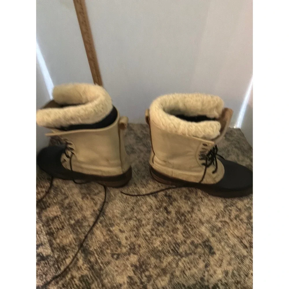 Gorpcore Mens LaCrosse Iceman Winter Duck Boots 10 Cream Black Brown